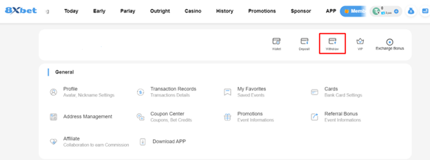 Hướng dẫn cách rút tiền từ tài khoản 8xbet