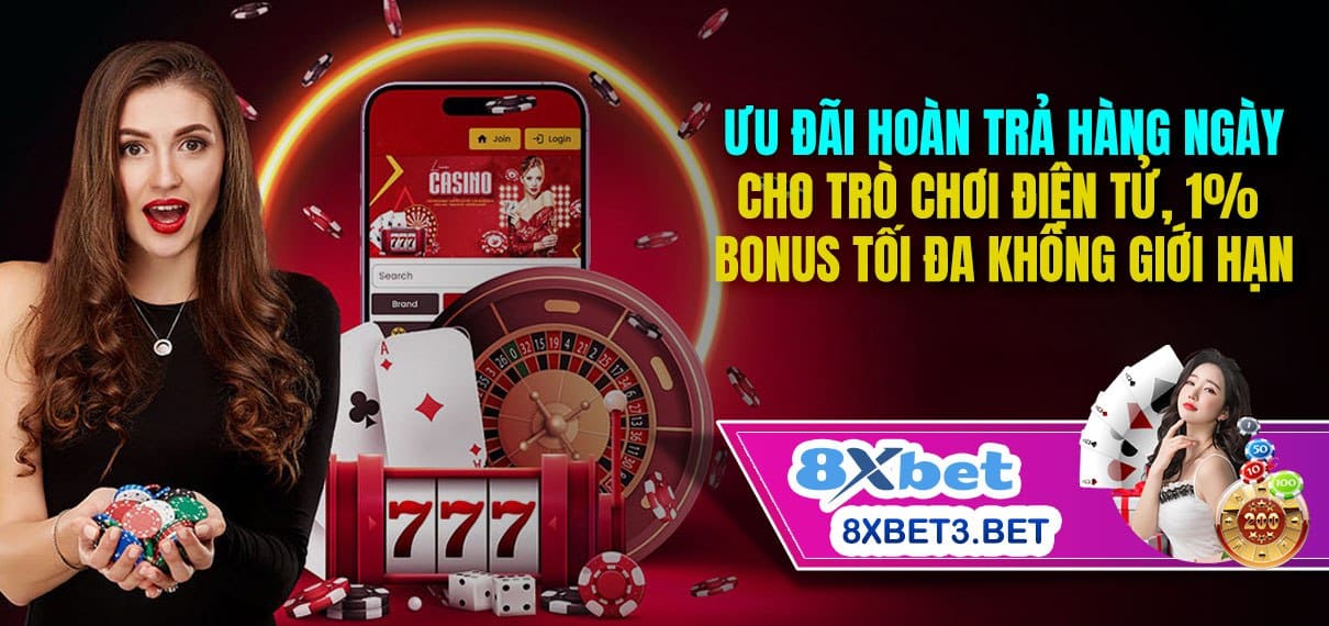 Ưu đãi hoàn trả hàng ngày cho trò chơi điện tử, 1% bonus tối đa không giới hạn